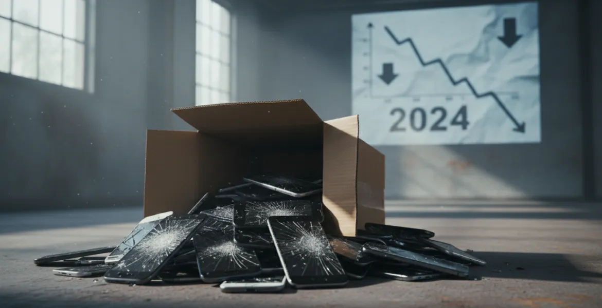Crollo del mercato smartphone: previsioni catastrofiche per il 2024