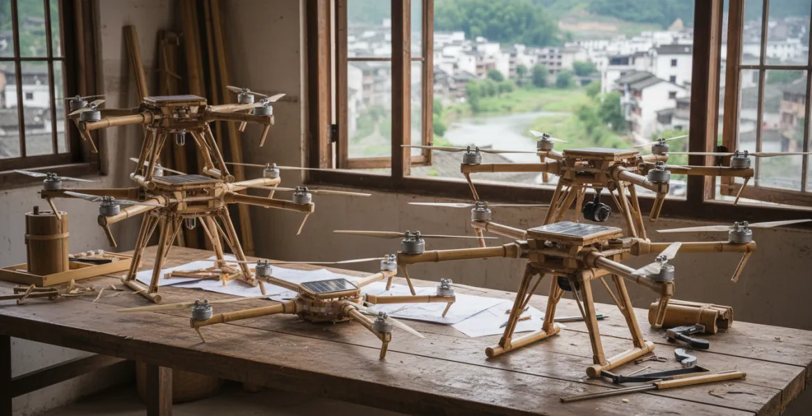 Droni di bambù: la Cina rivoluziona l'aeronautica con materiali naturali