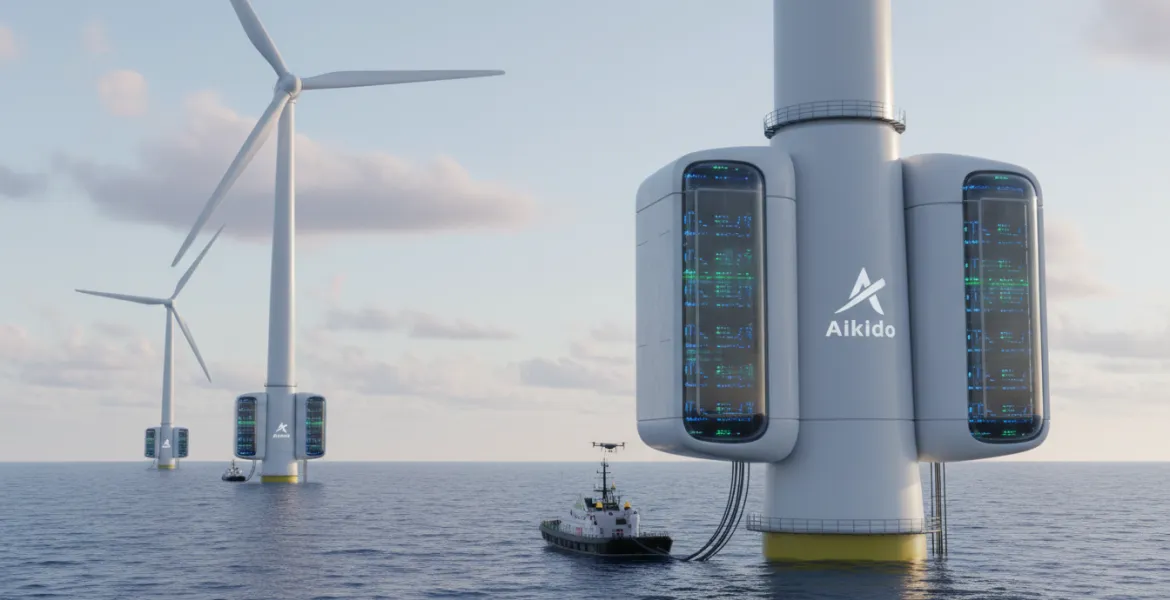 Aikido rivoluziona l'eolico offshore con data center integrati per l'IA