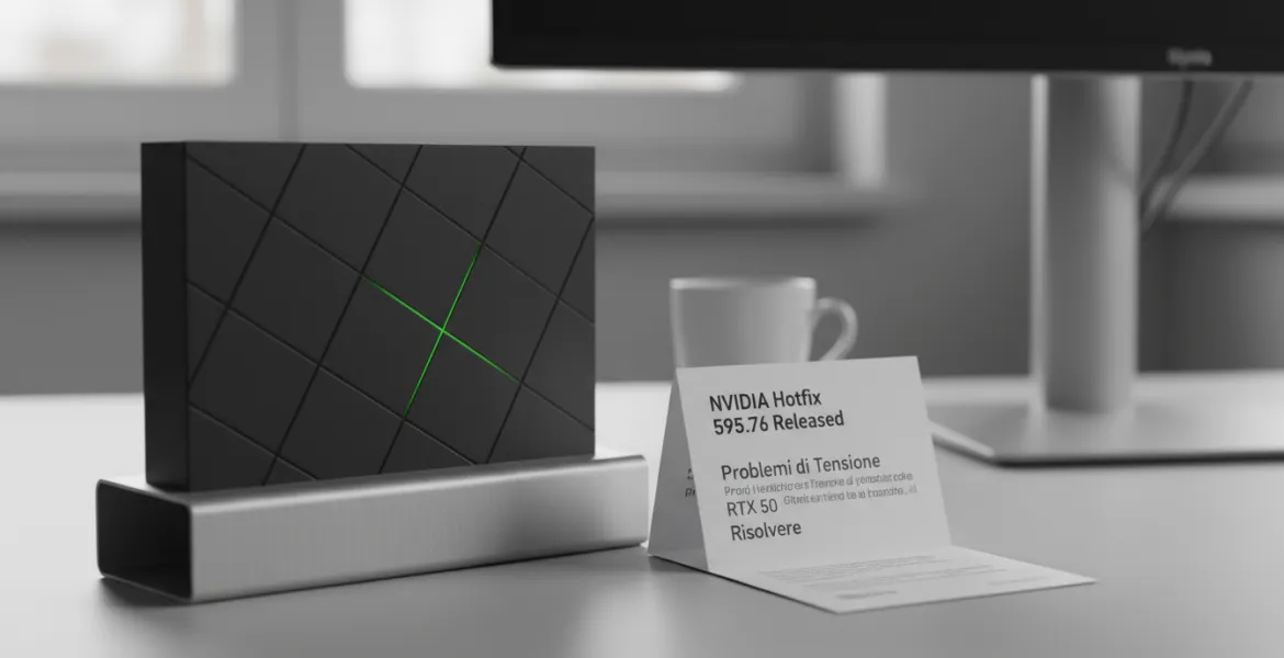 Nvidia rilascia l'Hotfix 595.76 per risolvere i problemi di tensione delle RTX 50