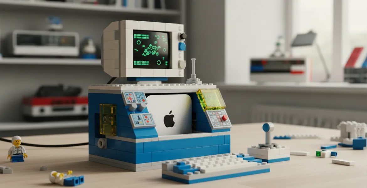 LEGO Space rinasce: il Mac Mini si traveste da terminale vintage