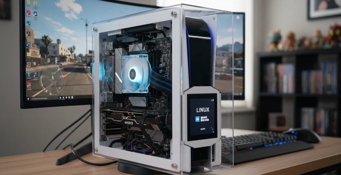 PlayStation 5 si trasforma in PC gaming: Linux e GTA V a 60 FPS