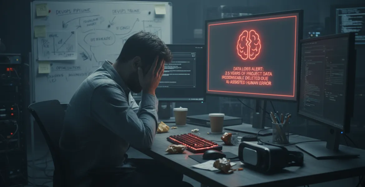 Disastro DevOps: sviluppatore perde 2.5 anni di dati a causa di un errore umano con l'AI