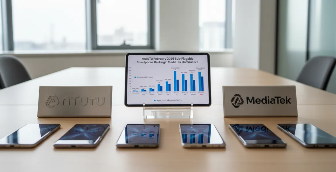AnTuTu rivela i re degli smartphone sub-flagship di febbraio 2026: Dominio MediaTek
