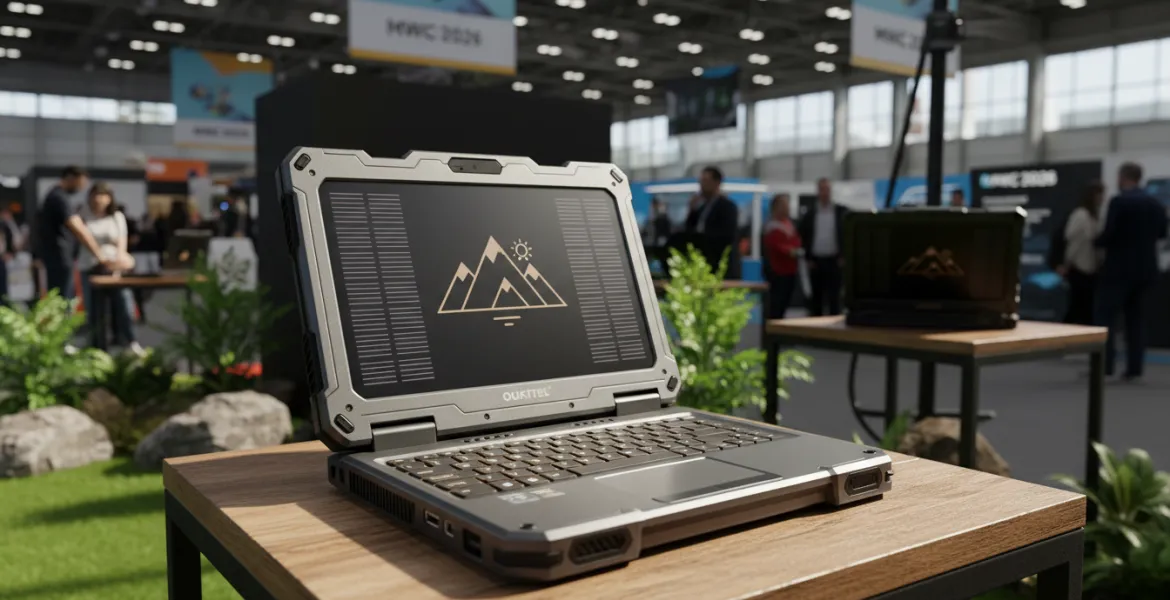Oukitel RG14-P: Il primo laptop rugged con ricarica solare debutta al MWC 2026