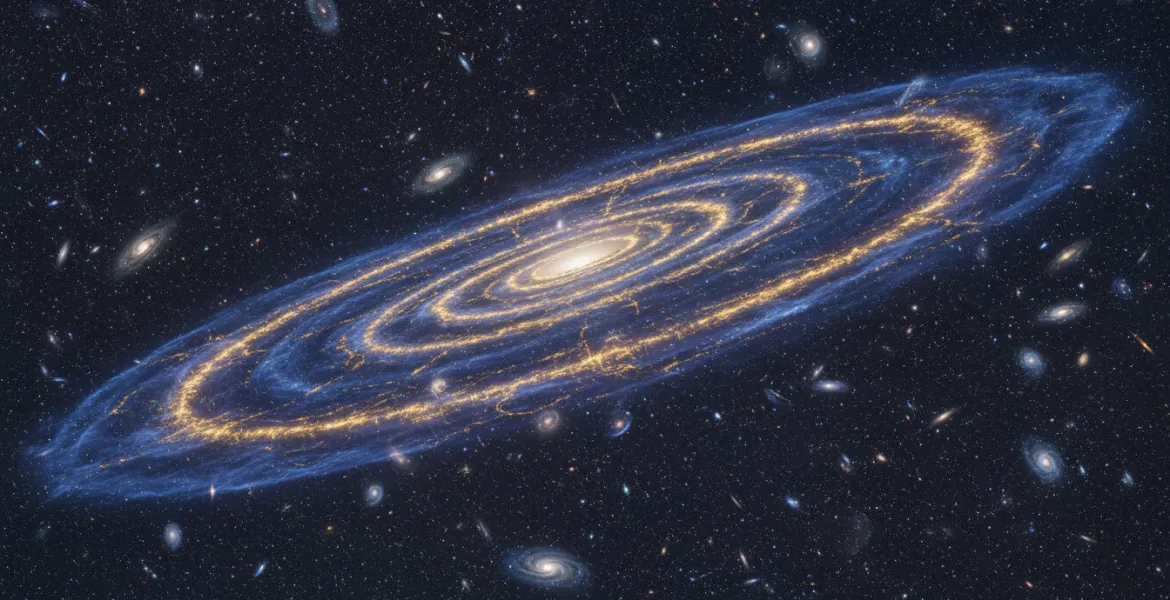 Scoperta Shock: Materia oscura disposta a 'Frittella' nell'Universo locale