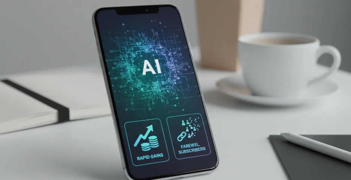 App con IA: Guadagni rapidi, ma addio abbonati