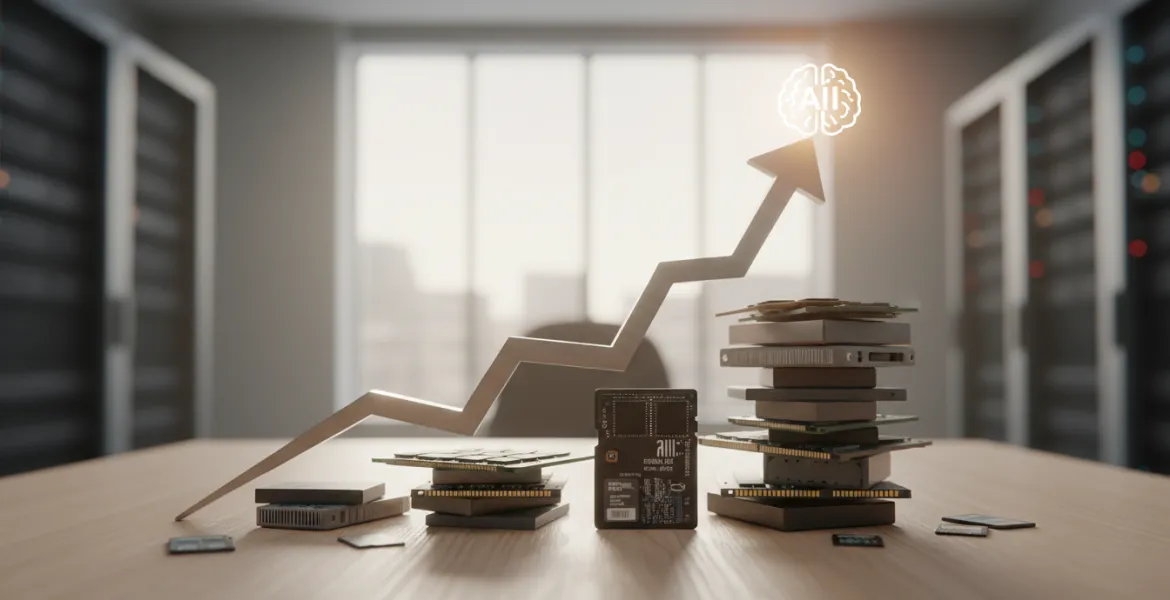 Boom dell'IA: Prezzi delle memorie in salita per anni