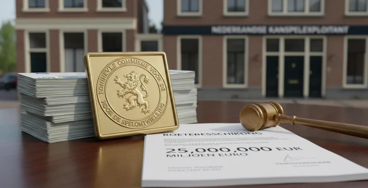 Maxi-Multa da 25 milioni di euro per operatore di gioco d'azzardo Olandese