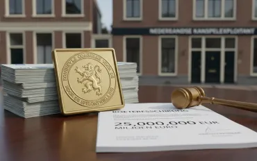 Maxi-Multa da 25 milioni di euro per operatore di gioco d'azzardo Olandese