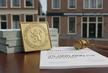 Maxi-Multa da 25 milioni di euro per operatore di gioco d'azzardo Olandese