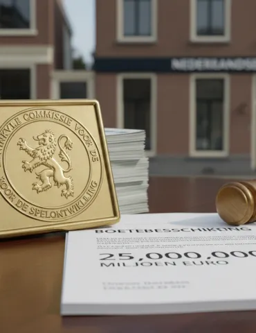 Maxi-Multa da 25 milioni di euro per operatore di gioco d'azzardo Olandese