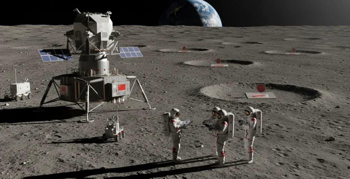 Cina alla conquista della Luna: Svelati i siti di allunaggio per la missione del 2030