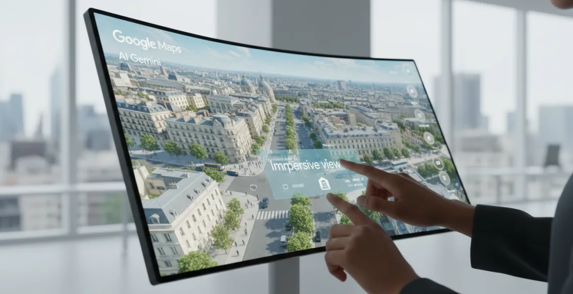 Google Maps rivoluziona la navigazione con AI Gemini e vista immersiva