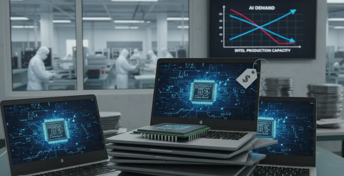 Intel in crisi: Boom dell'IA causa penuria di processori fino al 2026