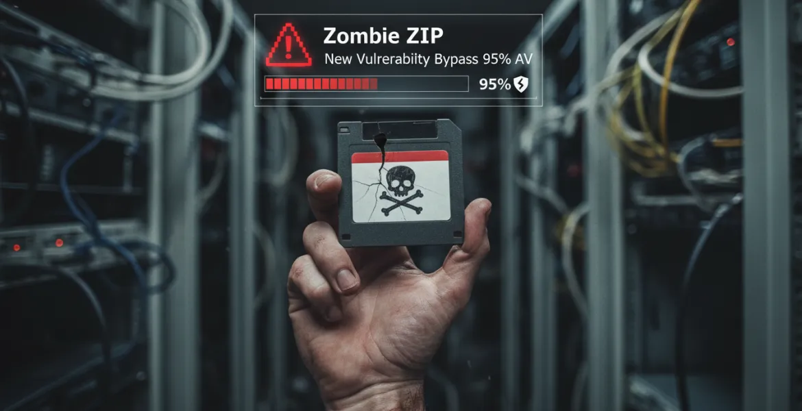 Zombie ZIP: Nuova vulnerabilità aggira il 95% degli antivirus