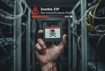 Zombie ZIP: Nuova vulnerabilità aggira il 95% degli antivirus