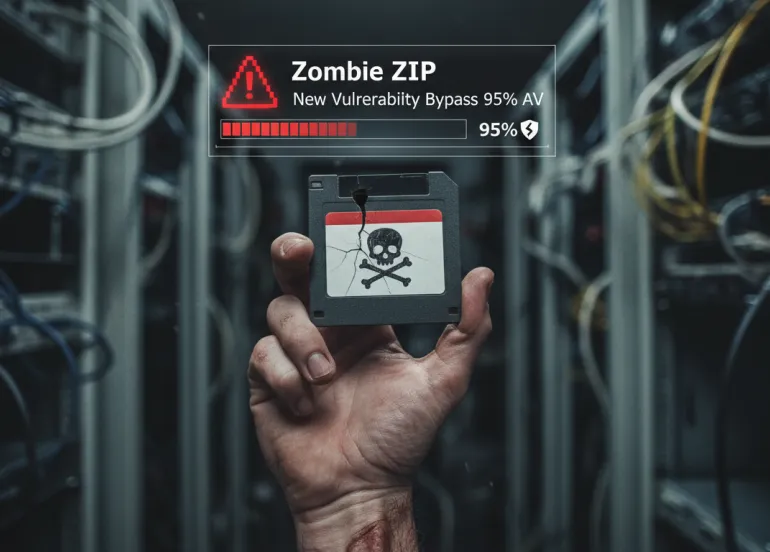 Zombie ZIP: Nuova vulnerabilità aggira il 95% degli antivirus