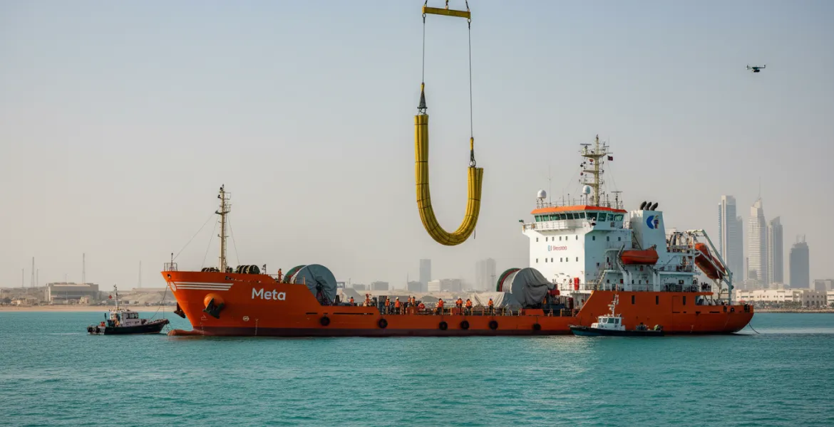 Meta, stop ai lavori del cavo sottomarino 2Africa nel Golfo Persico: cosa sta succedendo