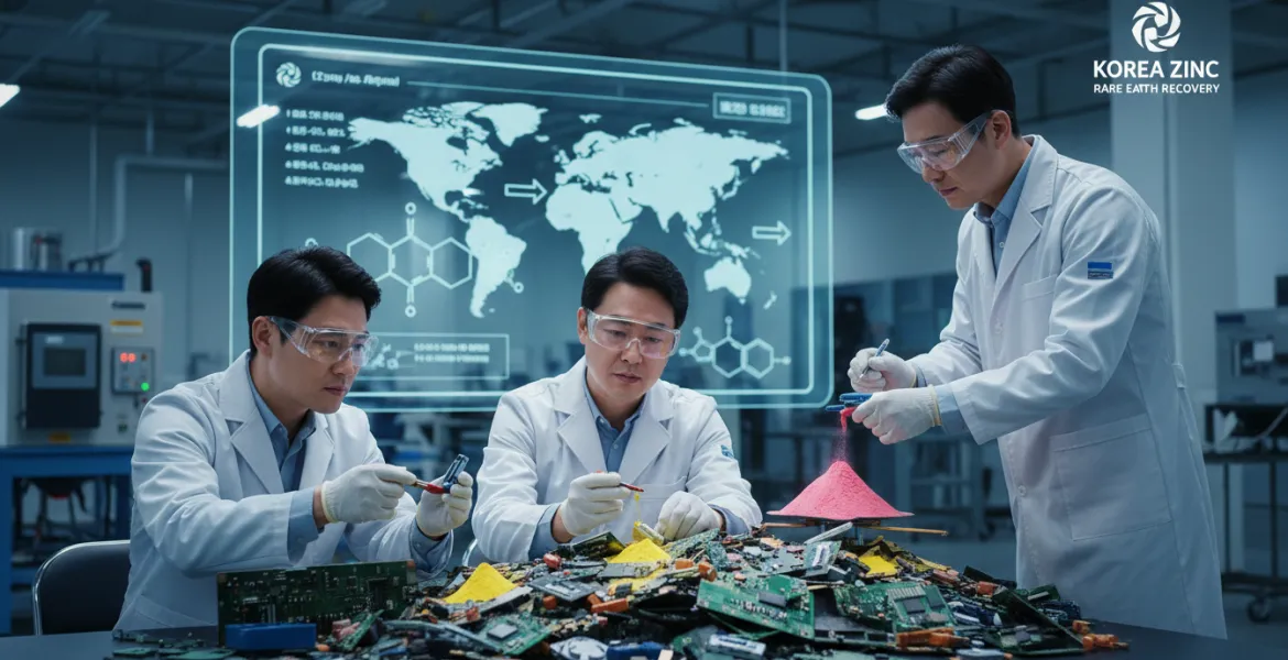 Korea Zinc sfida la Cina: Recupero di terre rare dai rifiuti hi-tech americani