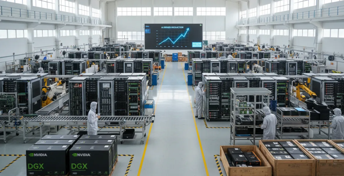 Foxconn cavalca l'onda dell'IA: produzione record di server Nvidia in vista