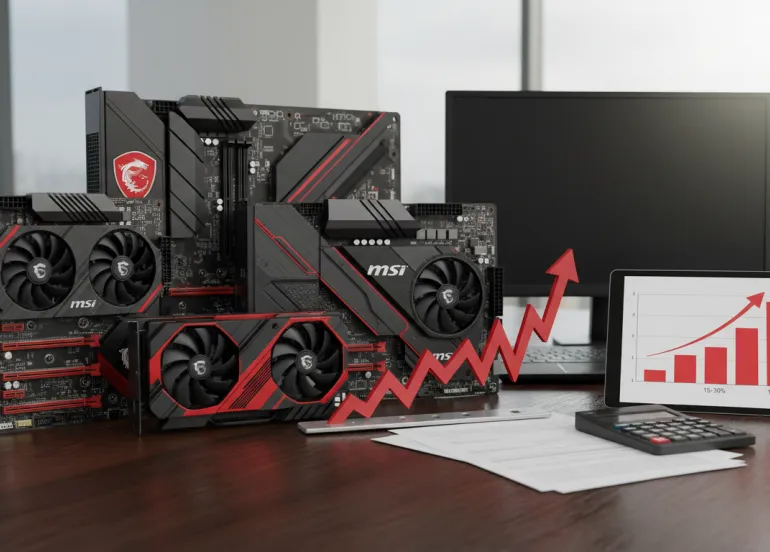MSI alza i prezzi: Incrementi del 15-30% per i prodotti gaming