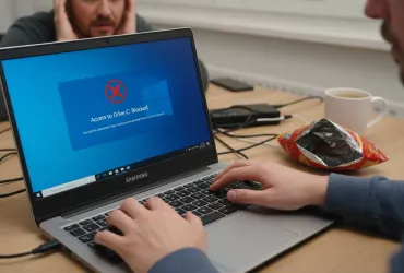 Windows 11 blocca l'accesso al disco C: panico tra gli utenti Samsung