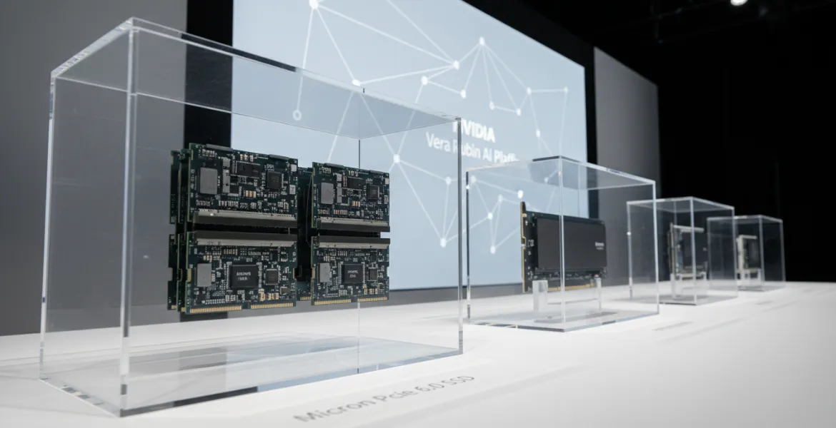Micron svela HBM4 e SSD PCIe 6.0 per la piattaforma AI Vera Rubin di Nvidia