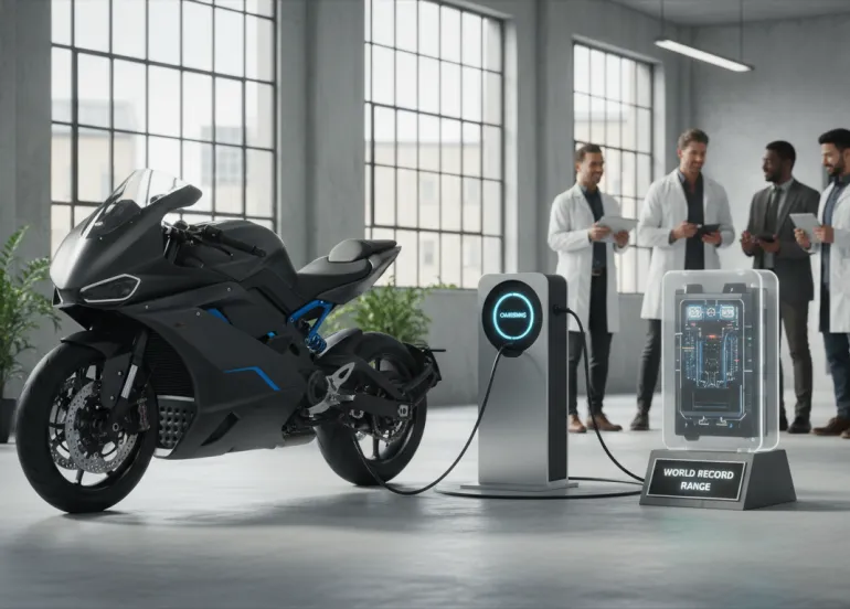 Rivoluzione nella ricarica delle moto elettriche: batteria finlandese da record