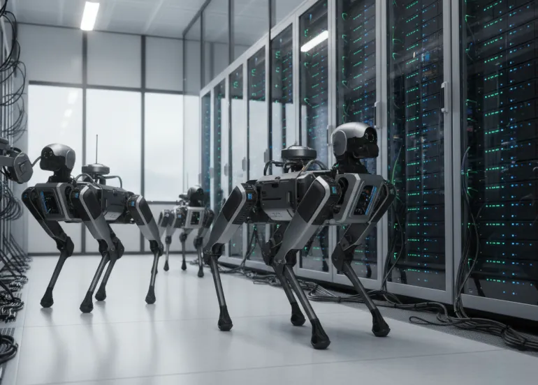 Robot-Cani al servizio dei data center: Rivoluzione nella sorveglianza Hi-Tech