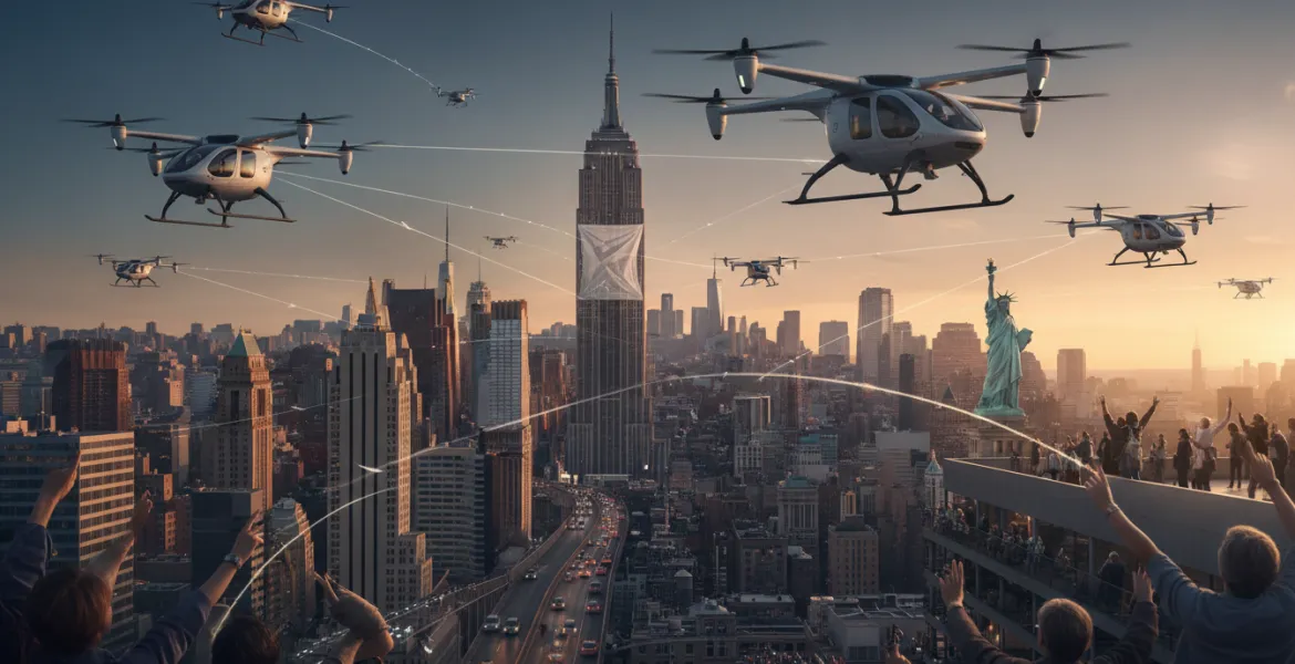USA lancia il programma eVTOL: via libera ai taxi volanti