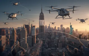 USA lancia il programma eVTOL: via libera ai taxi volanti