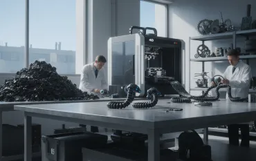 Rivoluzione robotica: Da rifiuti petroliferi a robot flessibili con la stampa 4D