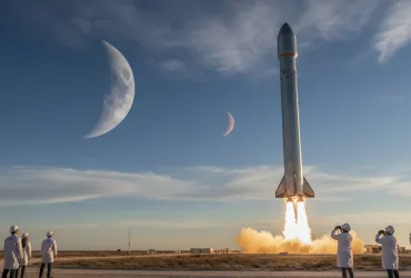 SpaceX: Test di successo per il razzo Super Heavy Starship V3, occhi puntati sulla Luna e su Marte