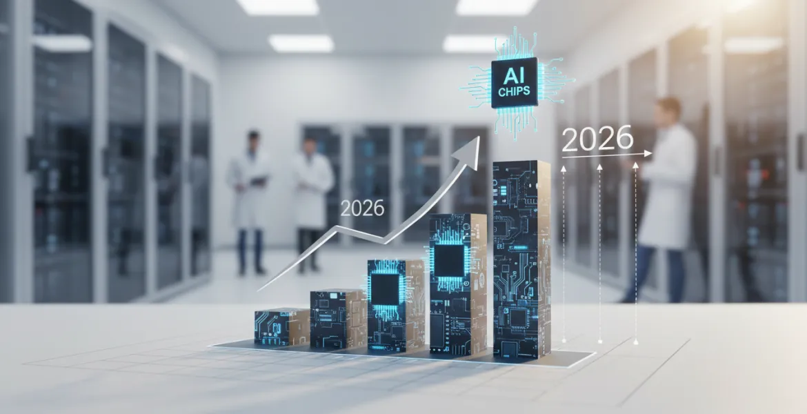 Boom dei semiconduttori: nel 2026 crescita record per i chip AI