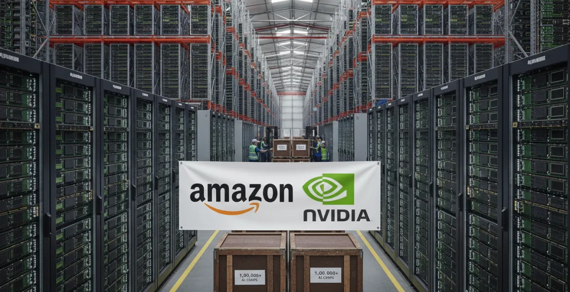 Amazon investe massicciamente in Nvidia: oltre 1 milione di chip per l'IA