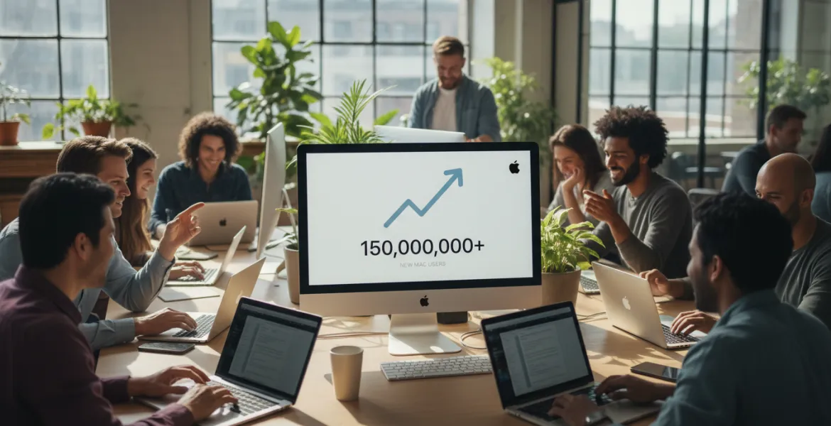 Apple stabilisce un nuovo record: boom di nuovi utenti Mac
