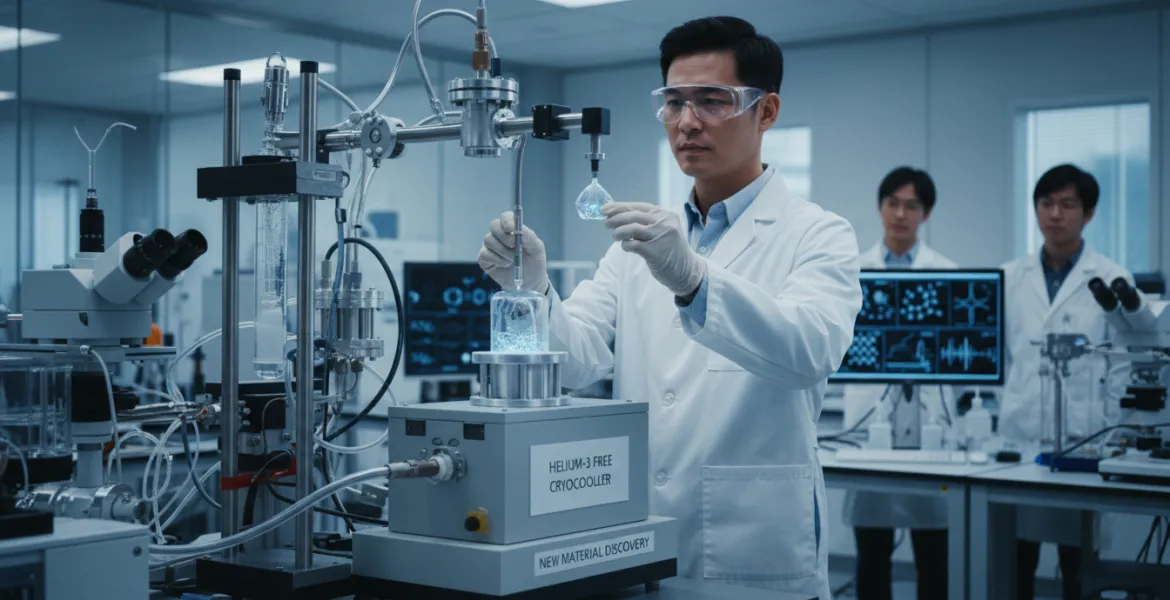 Rivoluzione nel raffreddamento criogenico: scoperto nuovo materiale senza elio-3