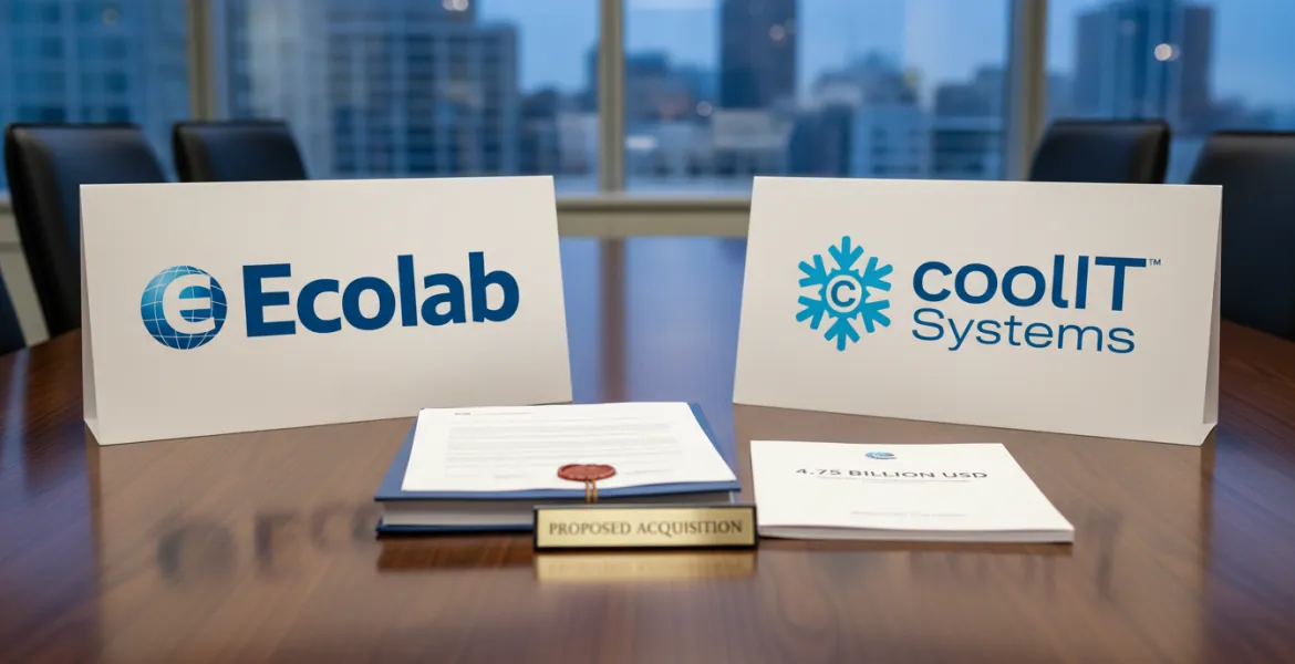 Ecolab pronta ad acquisire CoolIT Systems per 4,75 miliardi di dollari
