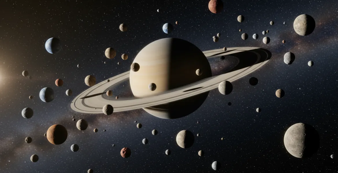 Sorpresa nel Sistema Solare: Saturno incrementa il suo primato lunare