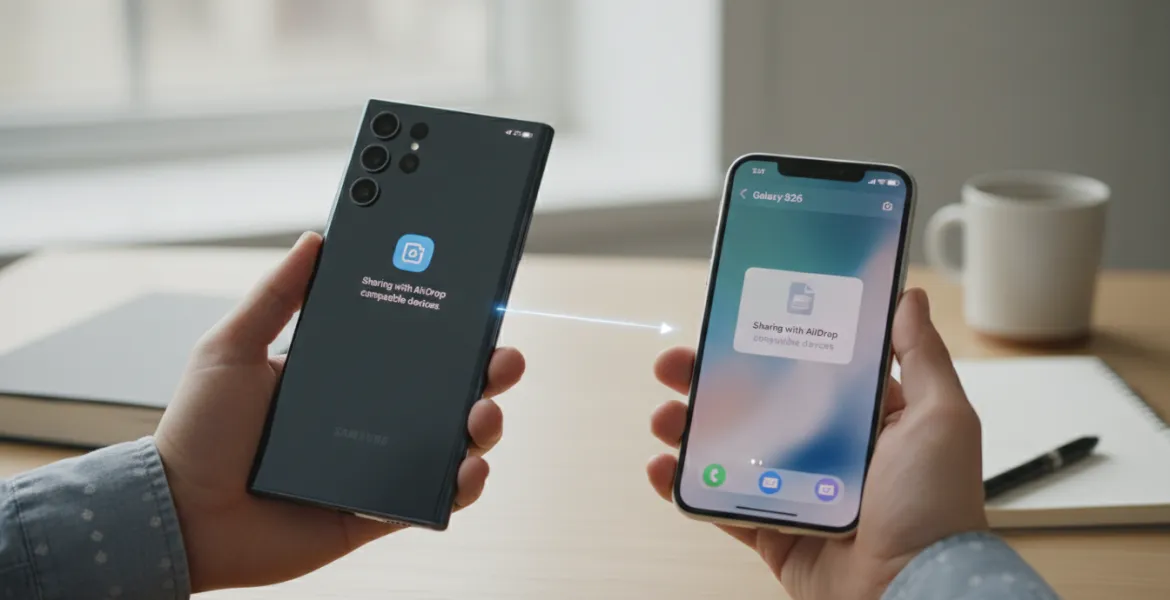 Samsung Galaxy S26 rivoluziona la condivisione file: arriva il supporto AirDrop