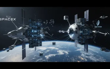 SpaceX vs. Blue Origin: La battaglia per i data center spaziali si intensifica