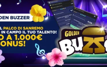 Su Goldbet arriva il Golden Buzzer: sali anche tu sul palco di Sanremo