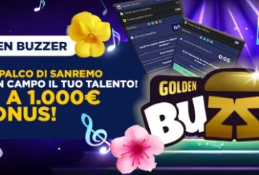 Su Goldbet arriva il Golden Buzzer: sali anche tu sul palco di Sanremo