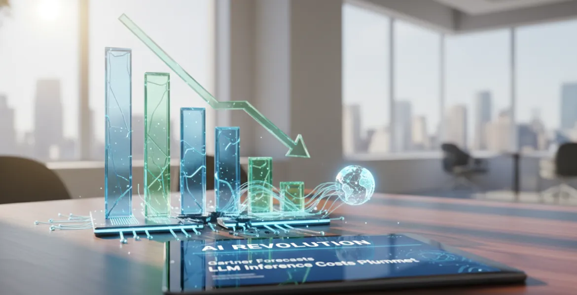 Rivoluzione AI: Gartner prevede un crollo dei costi per l'inferenza LLM