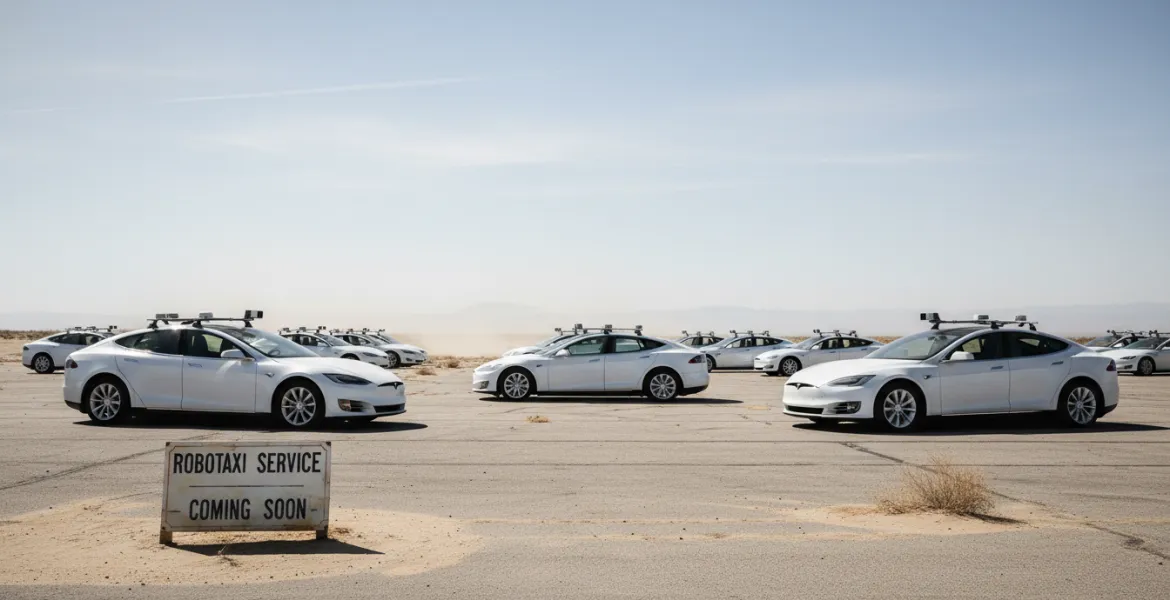 Tesla e i robotaxi: un servizio fantasma in California
