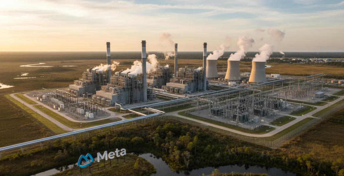 Meta investe in Louisiana: 7 nuove centrali a gas per l'AI