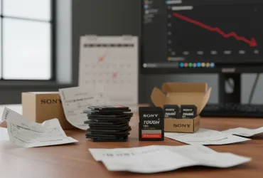 Sony sospende gli ordini di schede di memoria: crisi globale in arrivo