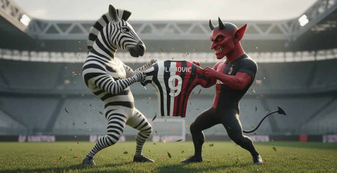 Milan all'assalto di Vlahovic: sfida alla Juventus per l'attaccante serbo