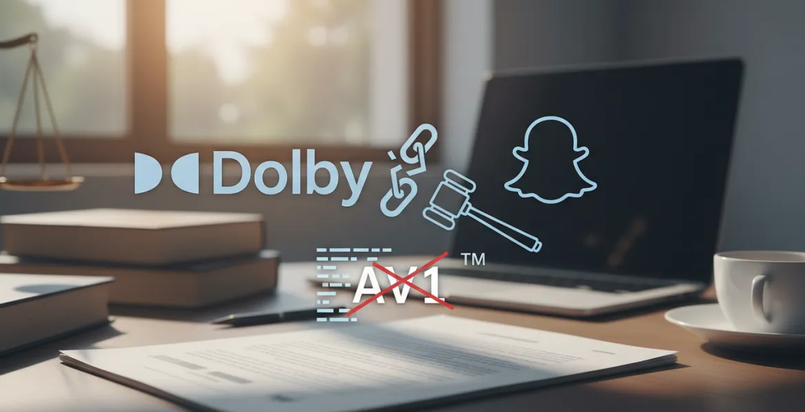 Dolby fa causa a Snapchat per violazione di brevetti nel codec AV1